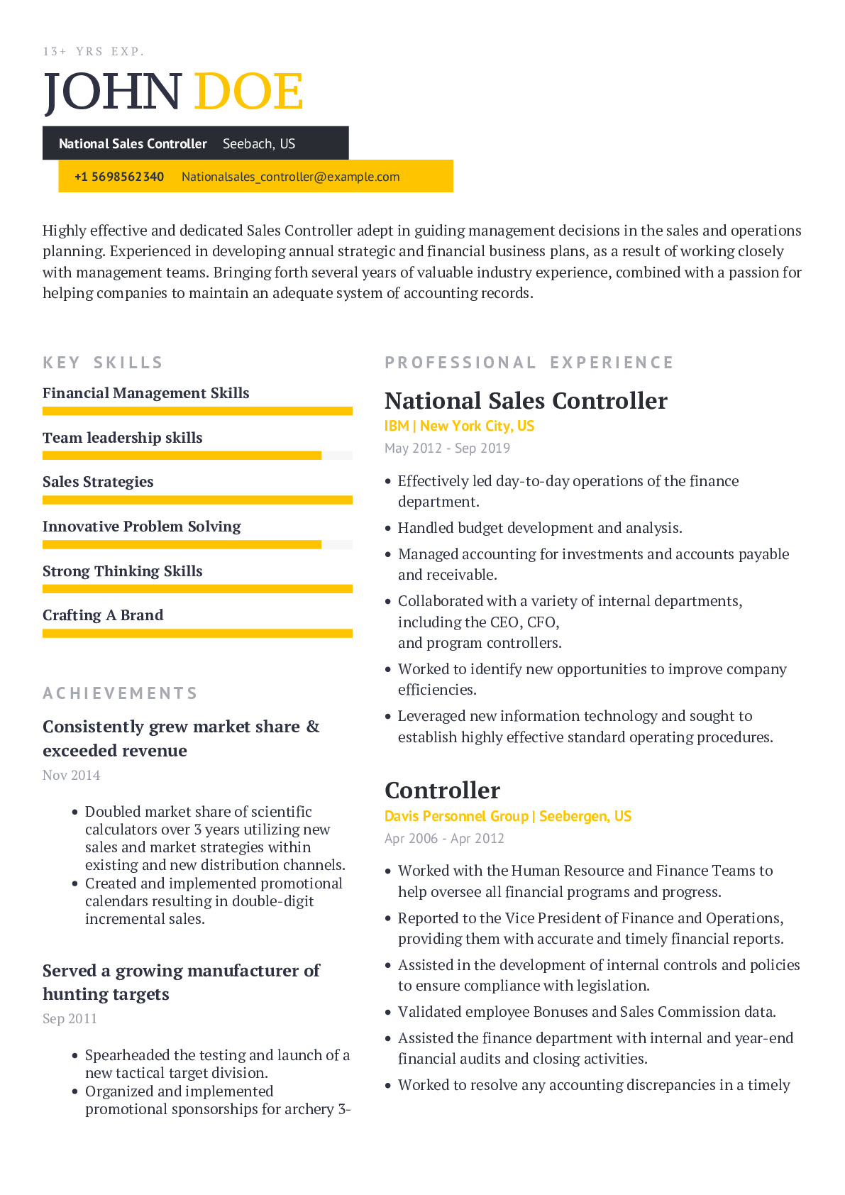 Resume Example