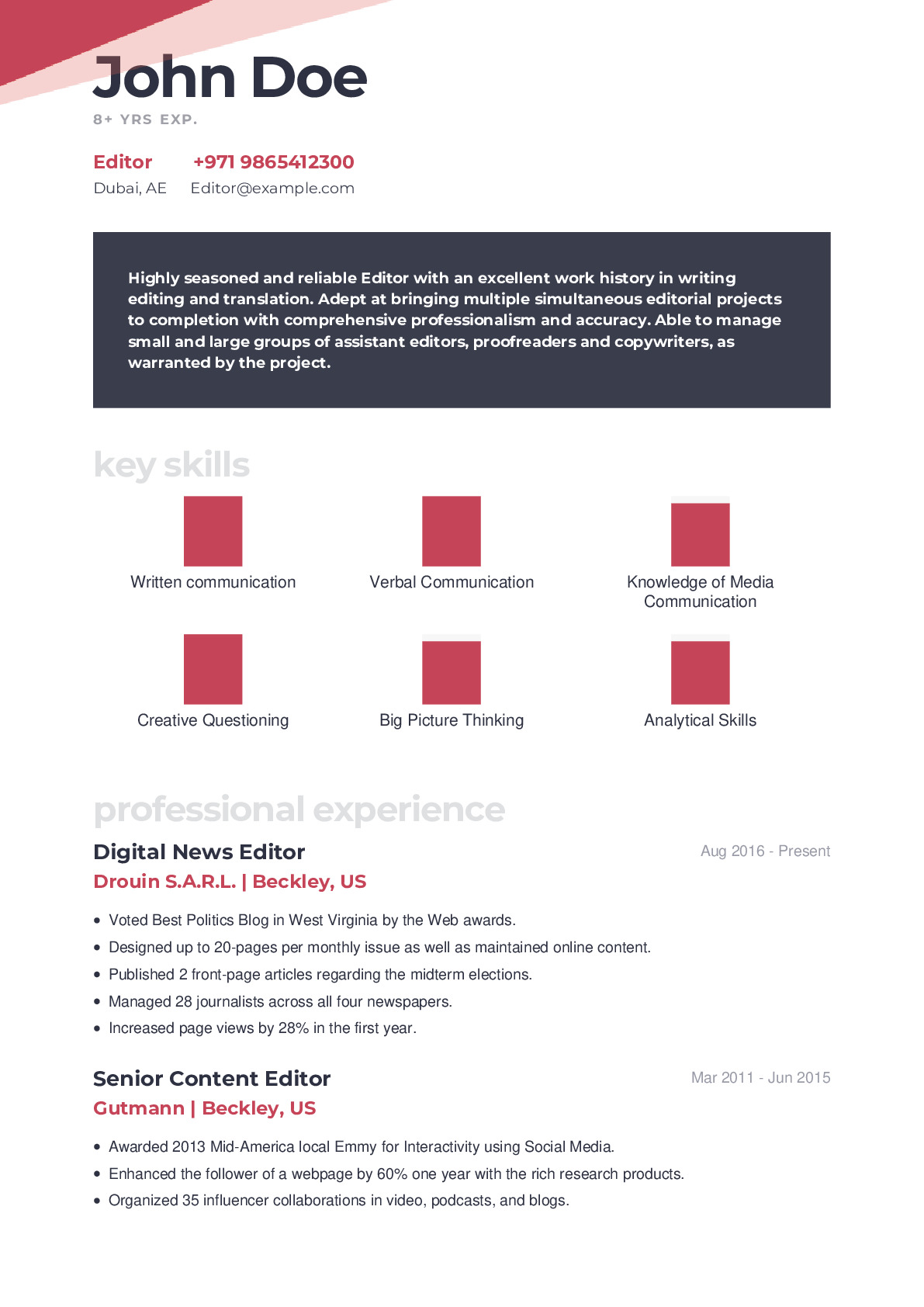 Resume Example