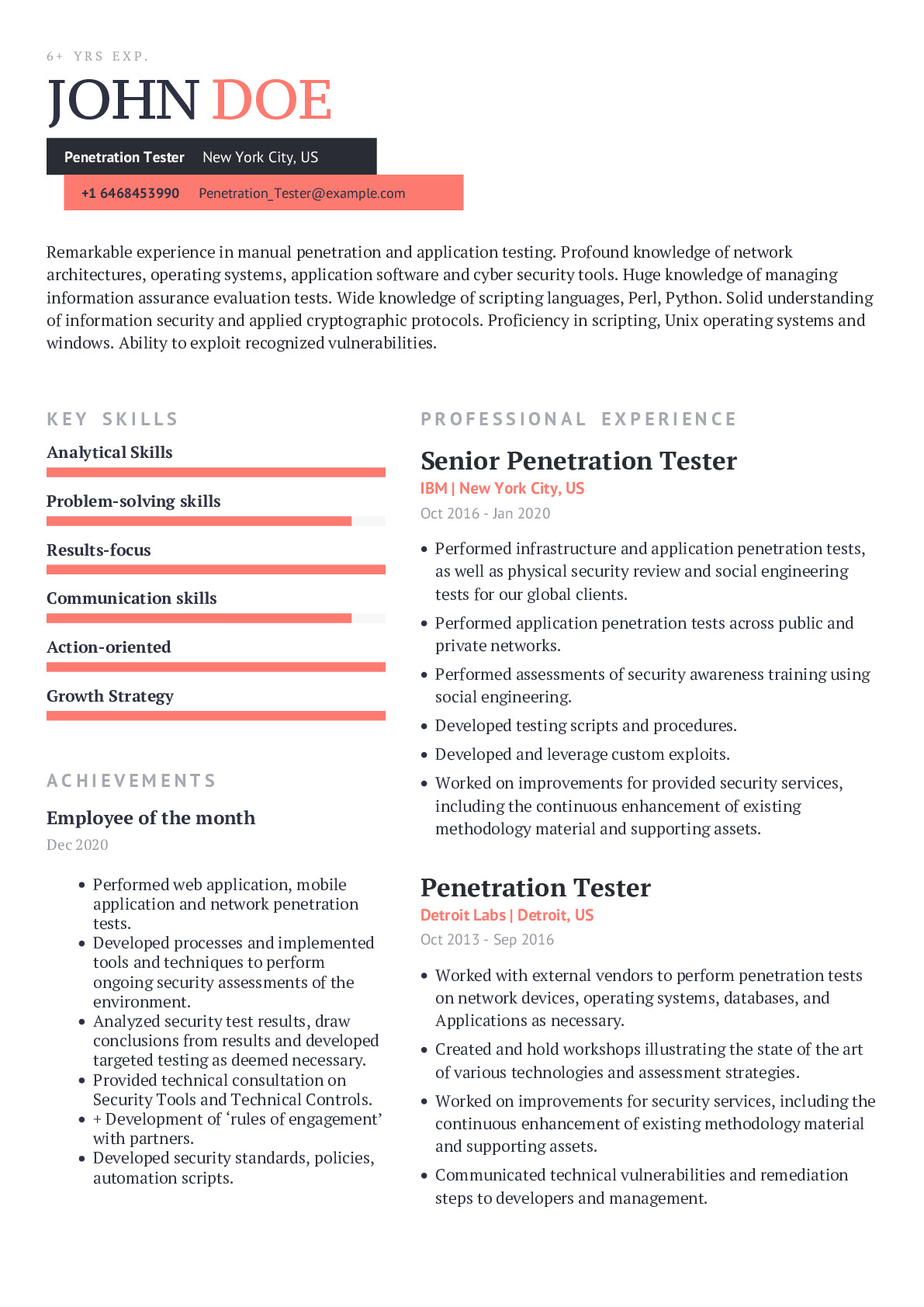 Resume Example