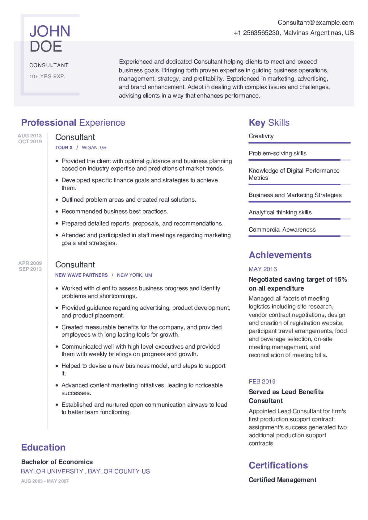 Resume Example